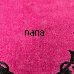 トートバッグ 横浜ナナ ピンク／ブラック  ベロア調 刺繍 nana ロゴ ショルダー レディース バッグ　251106-1Tの画像