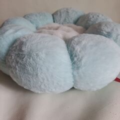 ラウンド暖かいペットベッド　ミント色子犬 小型犬 子猫 猫用 冬用ベッド花形の画像