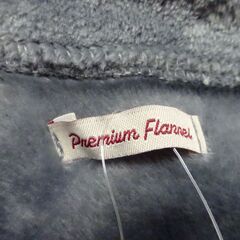 ( M-1024 )プレミアムフランネル パジャマ 前開き ボタン 長ぞで 長ズボン もこもこ ふわふわ グレー 秋冬 Lサイズ 中古 未使用の画像