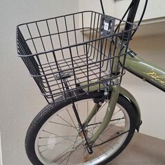 ミニベロ 20インチ シマノ 折りたたみ自転車 6段変速 フロントライト付の画像