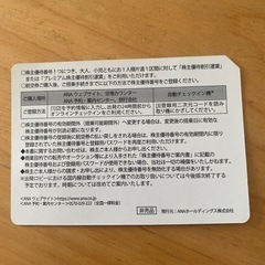 ANA株主優待の画像
