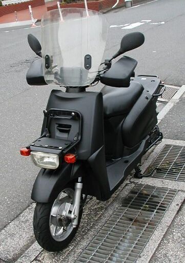 ヤマハ ギア GEAR UA06J FI 実働 ４サイクル・ 超美品中古、艶消しブラック、風防風除け、ナックルガード、グリップヒーター付き、