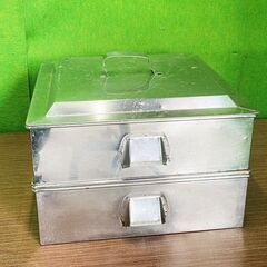 ステンレス製　角型蒸し器　一段　業務用各蒸し器　■C-1555の画像