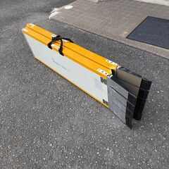 【段差スロープ】Lスロープ FK1250／125cm 微笑の杜若（シコク）屋外用段差解消スロープの直線部分のみの画像