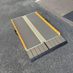 【段差スロープ】Lスロープ FK1250／125cm 微笑の杜若（シコク）屋外用段差解消スロープの直線部分のみの画像