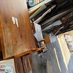 天板　難あり　木製　テーブルセットの画像