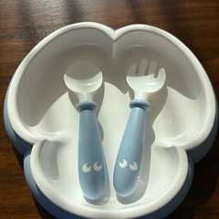 ベビージョルン　ベビープレート　スプーンフォークセット　の画像