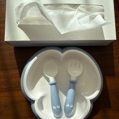 ベビージョルン　ベビープレート　スプーンフォークセット　の画像