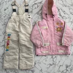 冬　ウェア　スポーツ　子ども　ウサミミ　ウェア　シナモンロール　110 3点セットの画像