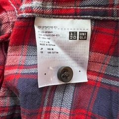 チェックシャツ　ユニクロの画像