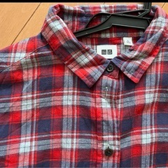 チェックシャツ　ユニクロの画像