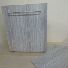 未使用/新品　 ゴミ箱 拡張式 最大8分別 ダストワゴン 木目調 分別ごみ箱 キャスター付き ゴミ袋スタンド ナチュラルの画像