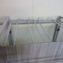 未使用/新品　 ゴミ箱 拡張式 最大8分別 ダストワゴン 木目調 分別ごみ箱 キャスター付き ゴミ袋スタンド ナチュラルの画像