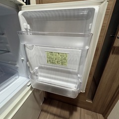 シャープ 2ドア冷蔵庫 137Lの画像