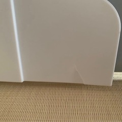 L
una ベビーサークル グレー×ホワイトの画像