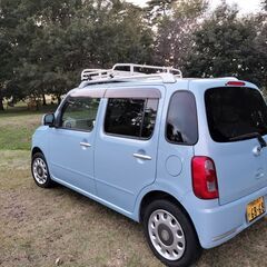 🌟　ルーフキャリアがおしゃれでかわいい軽自動車 　🌟　ミラココアプラスG　綺麗な水色　の画像