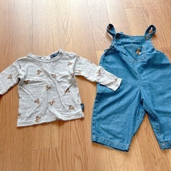 POLO デニム　サロペット　ポロベビー POLOBaby 長袖　セットアップの画像