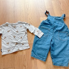 POLO デニム　サロペット　ポロベビー POLOBaby 長袖　セットアップの画像