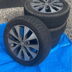 ニッサン　セレナ等スタッドレス+ホイール美品 美品ニッサン C27 セレナ 純正 15in 5.5J +45 PCD114.3 ブリヂストン