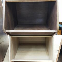 △ IRIS OHYAMA アイリスオーヤマ スタックボックス 木製収納ボックス 5点おまとめ キズ、剥がれありの画像