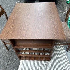 ニトリ DTロピア2 伸長式 ダイニングセット　木製ダイニングテーブルの画像