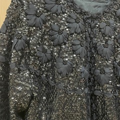 花モチーフ　スパンコール　ジャケットの画像