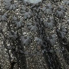 花モチーフ　スパンコール　ジャケットの画像