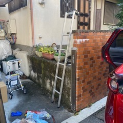  【稀少品】ルーフBOX.ラック用はしご　ルーフ雨樋タイプアルミ製　適合車種記載の画像