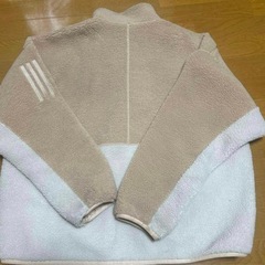 アディダス　adidas ブルゾン　ボア　フリース　アウター　ジャケット　　Ｏサイズ
の画像