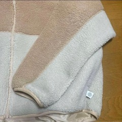 アディダス　adidas ブルゾン　ボア　フリース　アウター　ジャケット　　Ｏサイズ
の画像