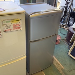 【リサイクルサービス八光】2013年製　AQUA アクア 直冷式冷凍冷蔵庫 (109L・右開） 2ドア シルバーベーシック AQR-111B(SB)の画像