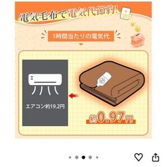 電気毛布の画像