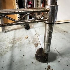 スチールラック メタルラック 3段 キャスター付 91-46-95の画像