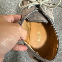 RAGE BLUE ブラウン スエード レースアップシューズの画像