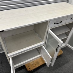 佐藤産業 LUFFY レンジボード レンジ台LU80-120L 木製食器棚の画像