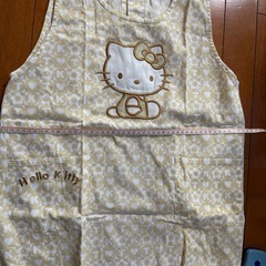 キティ　エプロン　子供用の画像