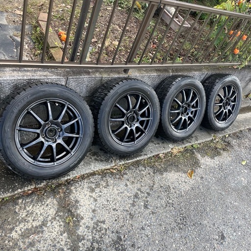 【リム等ガリ傷無し!】A-TECH シュナイダ＋ダンロップ ウィンターマックス