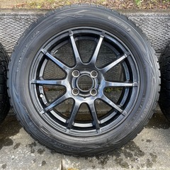 【リム等ガリ傷無し!】A-TECH シュナイダ＋ダンロップ ウィンターマックスの画像