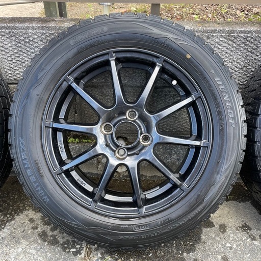 【リム等ガリ傷無し!】A-TECH シュナイダ＋ダンロップ ウィンターマックス
