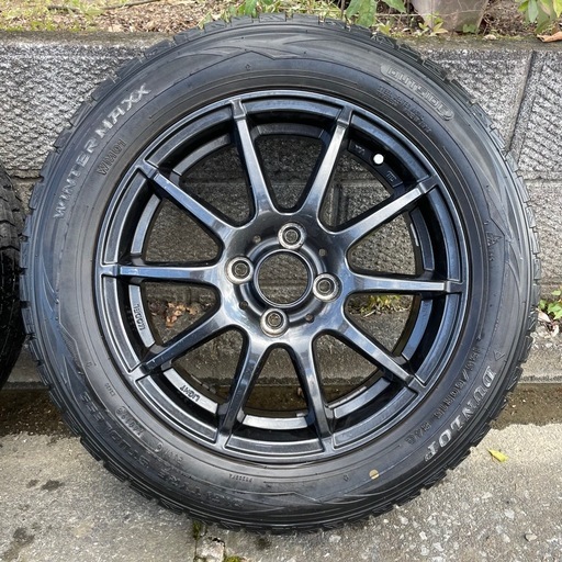 【リム等ガリ傷無し!】A-TECH シュナイダ＋ダンロップ ウィンターマックス