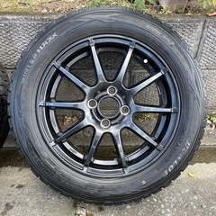 【リム等ガリ傷無し!】A-TECH シュナイダ＋ダンロップ ウィンターマックスの画像