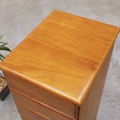 ≪zyt2534ジ限≫ 未使用/長期保管品 総桐７段スリムチェスト　幅35.5cm　奥行43.5cm　高さ89.5cm　クロシオ <64732>7D  宮城県仙台市 71023-09の画像