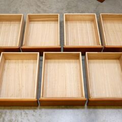 ≪zyt2534ジ限≫ 未使用/長期保管品 総桐７段スリムチェスト　幅35.5cm　奥行43.5cm　高さ89.5cm　クロシオ <64732>7D  宮城県仙台市 71023-09の画像