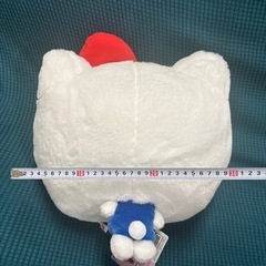 タグ付き ハローキティーフェイスBigぬいぬいぐるみの画像