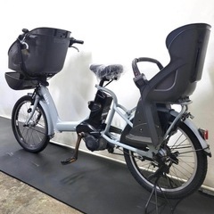 1年保証 送料無料　ブリヂストン　ビッケポーラー　水色　電動アシスト自転車 g1110の画像