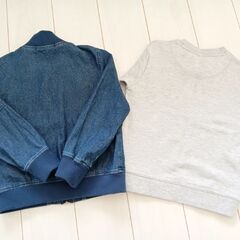 子ども服4点セット☆トレーナー3点＆アウター1点☆130cmの画像