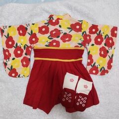 袴ロンパース　サイズ７０の画像