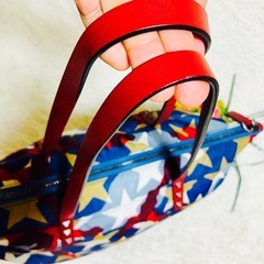 スタッズ✨VALENTINO✨ヴァレンティノ✨トートバッグ✨迷彩✨星柄✨総柄✨の画像