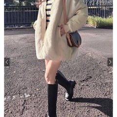 新品　グレイル　ファーコンビブルゾンの画像