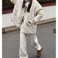 新品　グレイル　ファーコンビブルゾンの画像